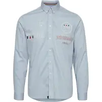 FQ1924 Camisa azul / mistura de cores