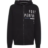 FQ1924 Casaco em moletão preto / branco