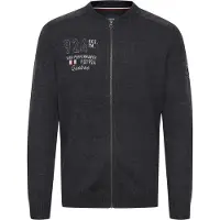 FQ1924 Casaco de malha 'Erland' preto / branco