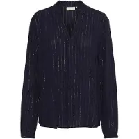 Kaffe Blusa 'KA Liv' roxo escuro / prata