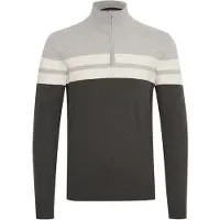 Blend Pullover 'Naresh' antracite / pedra / branco
