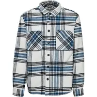 !Solid Camisa 'Aakon' azul / branco