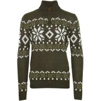 !Solid Pullover 'Norwin' castanho / oliveira / branco