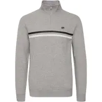 Blend Sweatshirt 'JANNES' acinzentado / preto / branco
