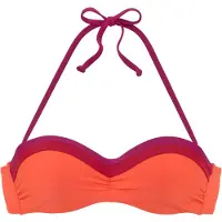 s.Oliver Top de biquíni 'Yella' laranja néon / vermelho violeta / vermelho escuro