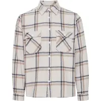 Blend Camisa creme / castanho claro / preto / branco