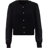 NAEMI Casaco de malha preto