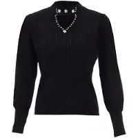 Nascita Pullover preto / branco