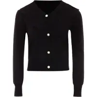 NAEMI Casaco de malha preto / branco