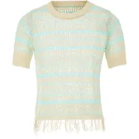 MAHISHA Pullover bege / turquesa