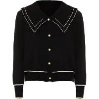 NAEMI Casaco de malha ouro / preto / branco