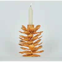 Bizzotto Decorações festivas P.CANDELA 1P PINEAL ORO H10 - Ouro - Único