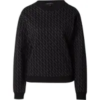 Armani Exchange para mulher. 8NYMLGYJE5Z1200 Camisola de felpo preta (L), Preto, Casual, Algodão