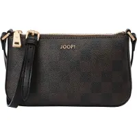 JOOP! Mala de ombro castanho escuro / preto