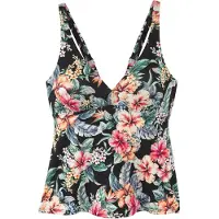 LASCANA Top de tankini bege / verde / rosa / preto