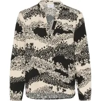 Saint tropez Blusa 'Eda' pedra / cinzento escuro / preto