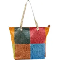 FELIPA Shopper azul / laranja / vermelho / preto