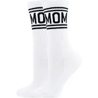 Ewers Meias de desporto 'MOM' preto / branco