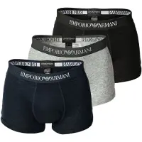 Emporio Armani Boxer CC722-PACK DE 3 homens - Preto - EU S