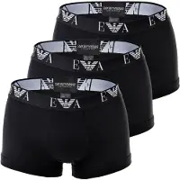 Emporio Armani Boxer CC715-PACK DE 3 homens - Preto - EU S