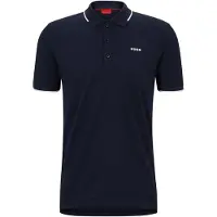 HUGO Camisa 'Dinoso' azul escuro / branco