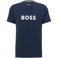 BOSS para homem. 50491706 T-shirt RN 10249533 navy (M), Casual, Algodão, Manga curta, Marinho