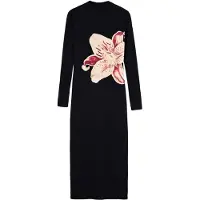 Desigual , Vestido longo orquídea, Mulher, Viscose, Preto, S