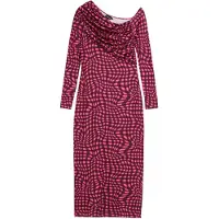 Desigual , Vestido com estampado psicodélico, PoliÉSter, Vermelho, XL
