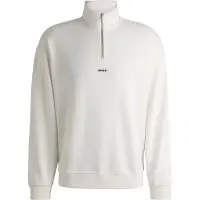 HUGO Sweatshirt 'Durty244' preto / branco
