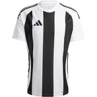 Adidas Camisola de futebol 'Striped 24' preto / branco