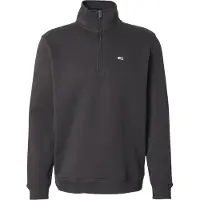 Tommy Hilfiger Sweatshirt 'Tommy Flag Quarter-zip' preto