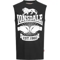 Lonsdale Camisa 'Cleator' preto / branco