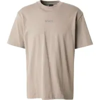 BOSS para homem. 50519368 T-shirt casual castanha (S), Marrom, Algodão, Manga curta