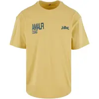 Lost Youth Camisa azul / amarelo escuro