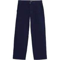 Desigual , Calça estruturada reta, AlgodÃO, Azul, 30