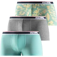 s.Oliver Boxers cinzento / menta / preto / branco