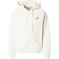 Carhartt WIP Casaco em moletão 'American Script' bege claro