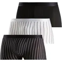 s.Oliver Boxers 'Hipster' cinzento-prateado / preto / branco / esbranquiçado