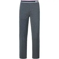 s.Oliver Calças de pijama petróleo / vermelho / offwhite