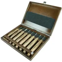 Narex Profi Detail Carving Set 869010, conjunto de goivas finas, 8 unidades
