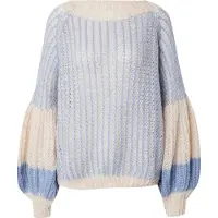 Noella Pullover azul claro / branco lã