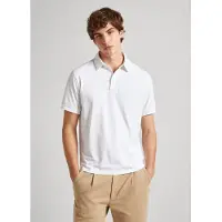 Pepe Jeans para homem. PM542157 Pólo branco Harper (XL), Casual, Algodão, Manga curta, Sustentável