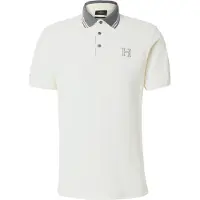 Hackett London para homem. HM563381 Pólo Heritage de corte clássico branco (XXL), Casual, Algodão, Manga curta