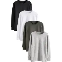 Next Camisola cinzento / oliveira / preto / branco