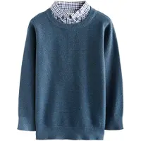 Next Pullover navy / petróleo / branco