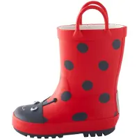 Next Bota de borracha vermelho / preto