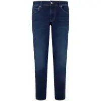 Pepe Jeans para homem. PM207390CU1 Calças de ganga cónicas azuis (30/34), Azul, Casual, Algodão, Denim, Sustentável