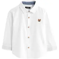 Next Camisa castanho / branco