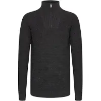 !Solid Pullover ' RECO ' cinzento
