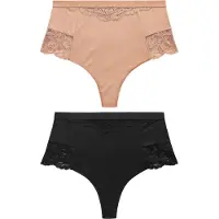 Next Cueca modeladora bege escuro / preto